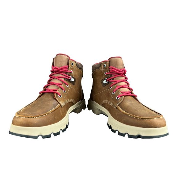 Timberland Originals Ultra Mid WP Rust Full Grain Leather Boots Men's Sizes 8-13 - Picture 8 of 9